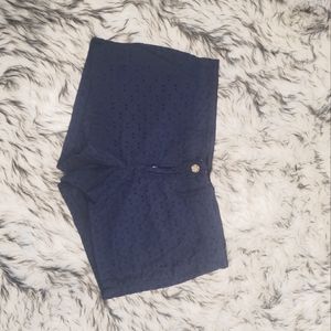 So shorts navy with eyelet material size 17